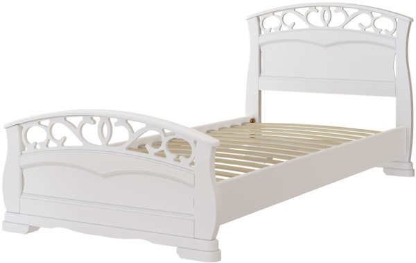 Фото Кровать односпальная Грация-1 (СМ 90х200) без основания с универсальными царгами от производителя Браво-мебель в Краснодаре по цене 18&nbsp;520 ₽