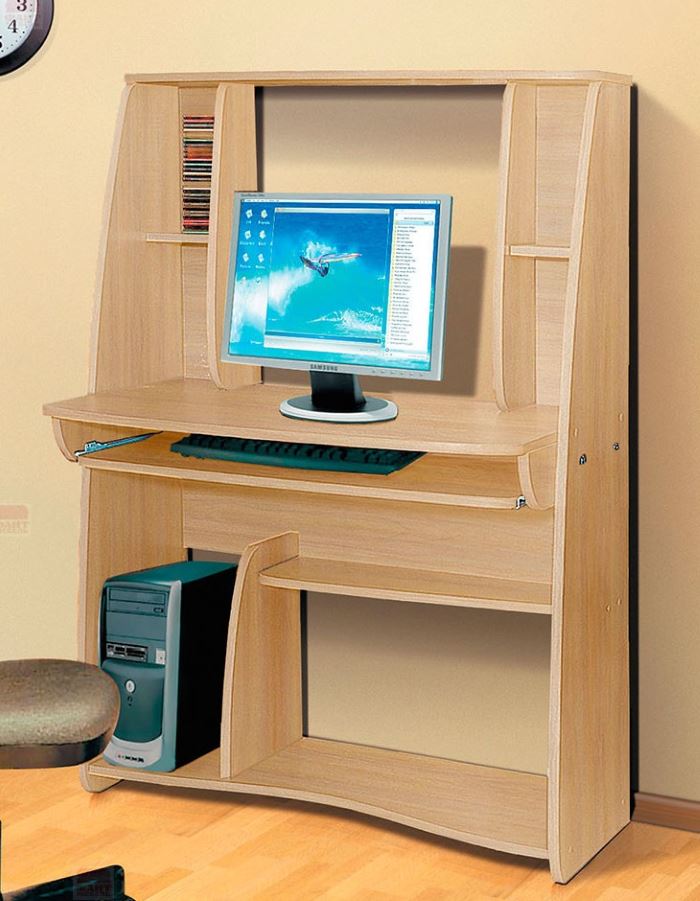 Фото Стол компьютерный СК 3  в Краснодаре по цене 6 020 ₽ от производителя Фант-мебель, код товара 2000001242469, 2000001242476, 2000001242483 шт Фото Стол компьютерный СК 3  от производителя Фант-мебель в Краснодаре по цене 6 020 ₽