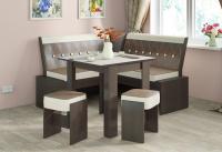 Кухонная лавка Кантри мини (венге, кожзам темно-коричневый №725 (ТриЯ) ) в Краснодаре от производителя в интернет магазине Планета Комфорта Кухонная лавка Кантри мини (венге, кожзам темно-коричневый №725 (ТриЯ) ) в Краснодаре от производителя