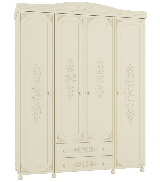 Фото Шкаф Ассоль плюс АС-28 (173) четырехдверный от производителя Компасс в Краснодаре по цене 71&nbsp;310 ₽