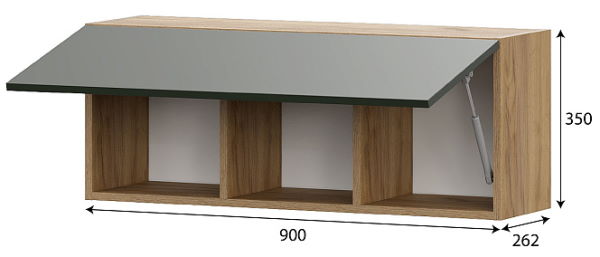 Фото Шкаф навесной Милан от производителя SV-мебель в Краснодаре по цене 5 020 ₽
