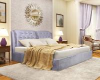 Кровать двуспальная Sophia (СМ 180х200) с основанием в интернет магазине Планета Комфорта Фото krovati-s-myagkoy-spinkoy кровать двуспальная sophia (см 180х200) с основанием производитель Вега