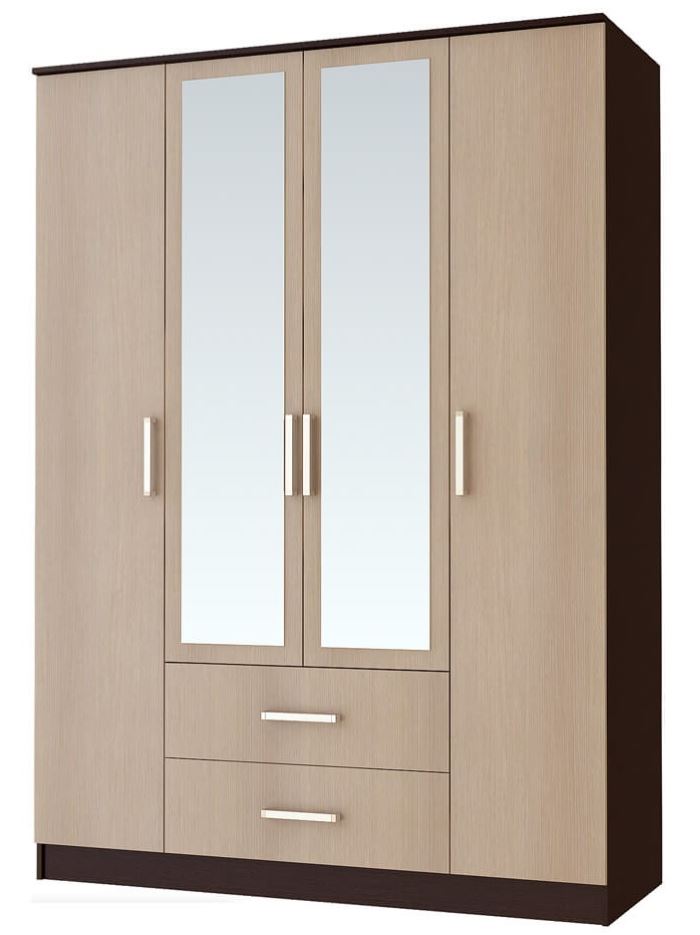 Фото Шкаф Фиеста (160) четырехдверный от производителя БТС  в Краснодаре по цене 15&nbsp;590 ₽