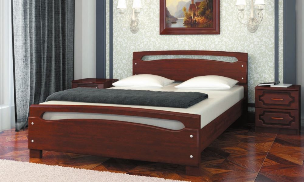 Фото Кровать двуспальная Камелия-2 (СМ 160х200) без основания с универсальными царгами от производителя Браво-мебель в Краснодаре по цене 17 950 ₽