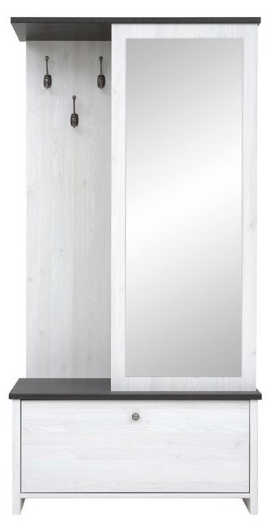 Фото Шкаф с вешалкой Порто PPK/95 от производителя Black Red White (БРВ) в Краснодаре по цене 19 180 ₽