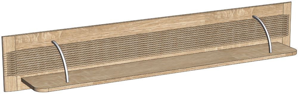 Фото Полка навесная Магнолия ГМ-11 от производителя СБК в Краснодаре по цене 3&nbsp;240 ₽