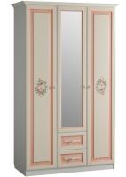 Шкаф Алиса (129) трехдверный с ящиками  (дуб саттер, крем,(Мебельсон)) в Краснодаре от производителя в интернет магазине Планета Комфорта Шкаф Алиса (129) трехдверный с ящиками  (дуб саттер, крем,(Мебельсон)) в Краснодаре от производителя