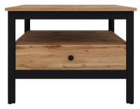 Стол журнальный Loft LAW (мдф, лдсп-дуб вотан,  черный (Black Red White (БРВ)) ) в Краснодаре от производителя 