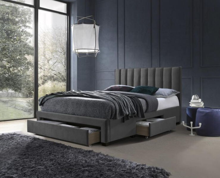 Фото Кровать двуспальная Halmar Grace (СМ 160х200) c ортопедическим основанием от производителя Halmar  в Краснодаре по цене 62&nbsp;380 ₽