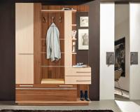 Прихожая Орфей (Цвет корпуса:ясень шимо темный-ясень шимо светлый, цвет фасада:ясень шимо темный-ясень шимо светлый, цвет обивки:молочный (Мебель Маркет) ) в Краснодаре от производителя 