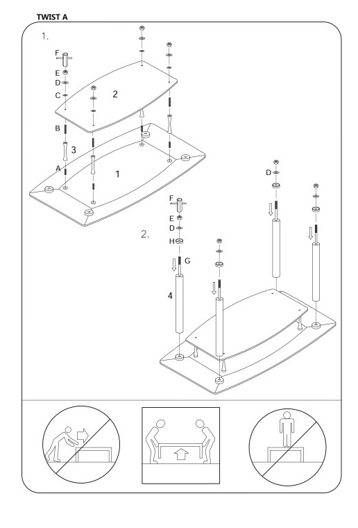 Фото Стол обеденный Signal Twist A от производителя Signal в Краснодаре по цене 22 690 ₽