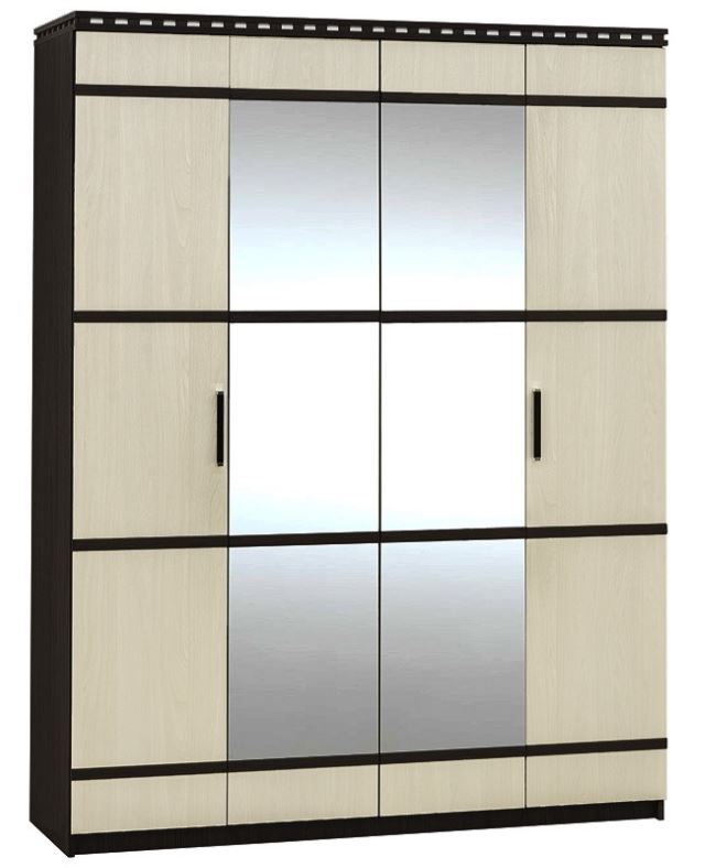 Фото Шкаф Ольга-13 (168) четырехдверный  от производителя Фант-мебель в Краснодаре по цене 24&nbsp;300 ₽