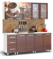 Фото kukhni-gotovye кухня люкс шоколад (2,0) производитель БТС 
