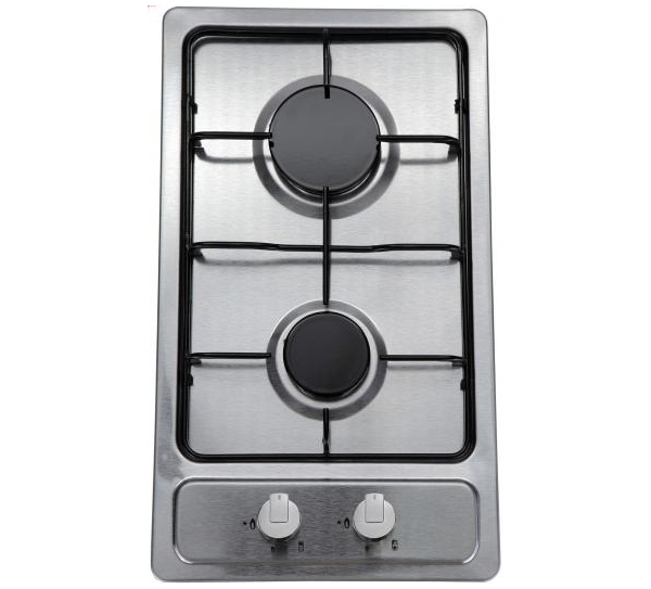 Фото Варочная поверхность газовая 2-х конф. VENTOLUX HG320 EES INOX 2 (600х520хh43) от производителя  в Краснодаре по цене 9 050 ₽