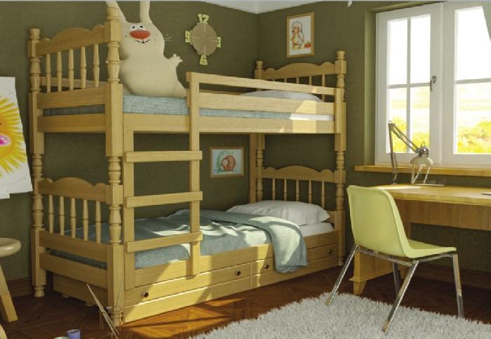 Кровать 2-х ярусная Соня (СМ 80х189) с односторонними матрасами и выдвижными ящиками ( 80х189 , дерево , сосна , без подъемного мех. , ящики в комплекте , с матрасом (Браво-мебель) ) Кровать 2-х ярусная Соня (СМ 80х189) с односторонними матрасами и выдвижными ящиками ( 80х189 , дерево , сосна , без подъемного мех. , ящики в комплекте , с матрасом (Браво-мебель) )