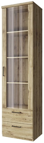 Фото Шкаф с витриной 1V2S Дорсет (Doorset) от производителя Анрэкс в Краснодаре по цене 16 980 ₽