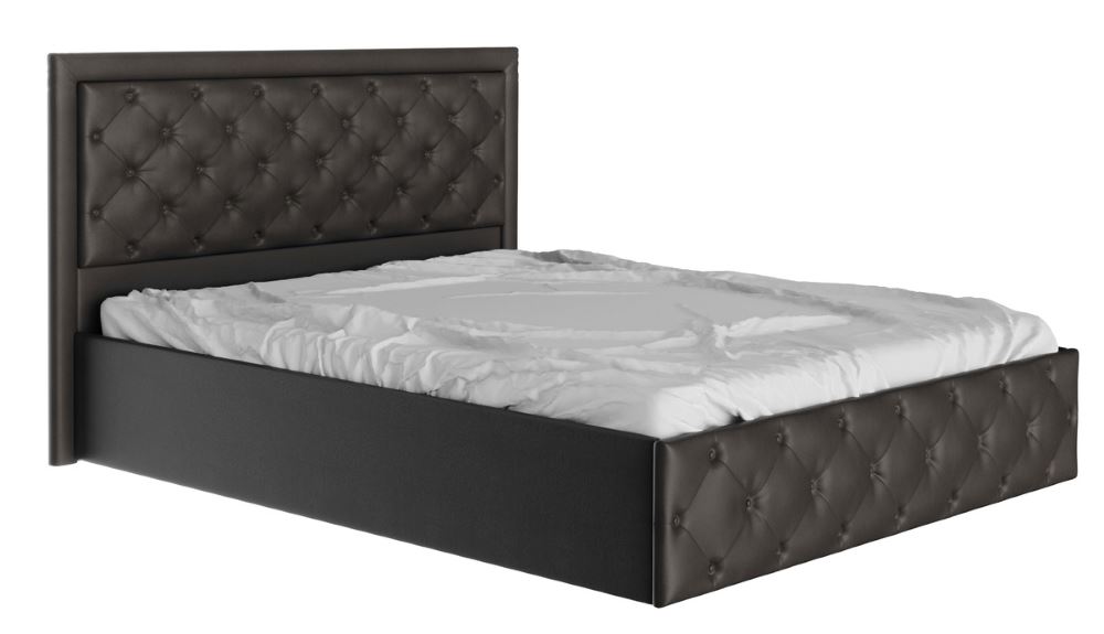 Фото Кровать двуспальная Мишель (СМ 160х200) с подъемным механизмом (пуговицы) от производителя Бон-мебель в Краснодаре по цене 33&nbsp;480 ₽