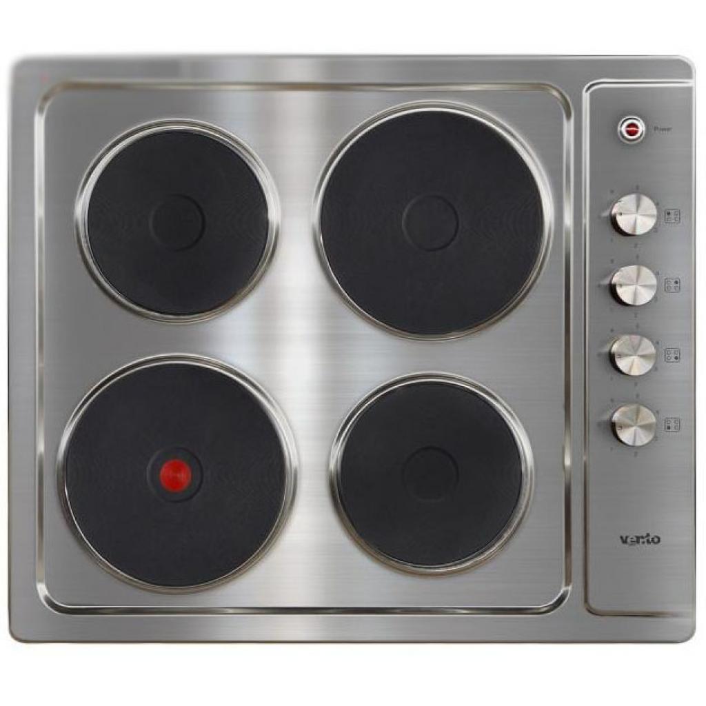 Фото Варочная поверхность электрическая 4-х конф. VENTOLUX HE604 (INOX) 1 (590х510хh30) от производителя  в Краснодаре по цене 7 870 ₽