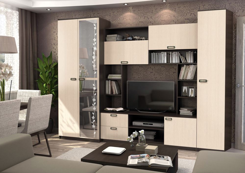 Фото Стенка Аллегро вар.№6 ЛДСП от производителя Диал в Краснодаре по цене 20 050 ₽