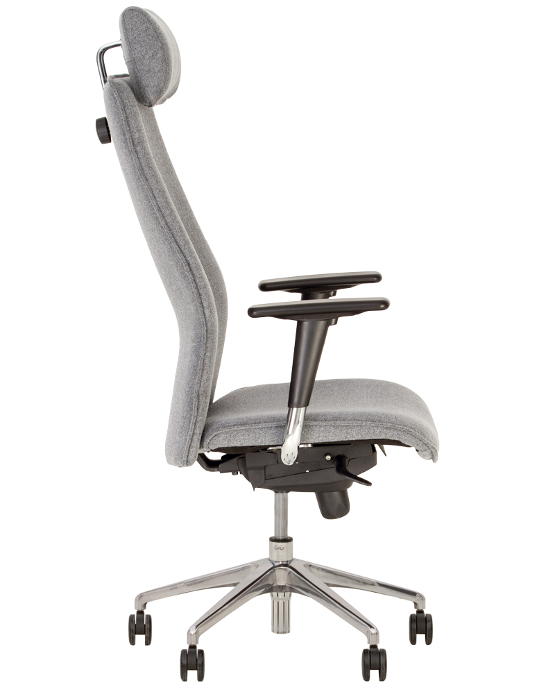 Фото Кресло для руководителя Соло (Solo) R HR steel ES (алюминий) от производителя Новый стиль в Краснодаре по цене 25&nbsp;670 ₽