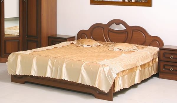 Фото Кровать двуспальная Кэт-2 Эвита низ.щиток (СМ 160х200) не комплектуется настилом от производителя Диал в Краснодаре по цене 11 680 ₽