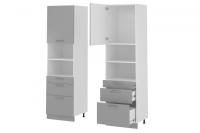 Кухня Бронкс пенал П-63 (белый, бетон,(Леко)) в Краснодаре от производителя 