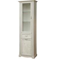 Шкаф-витрина 32.06 Сохо (бетон пайн белый-бетон пайн патина (Олмеко) ) в Краснодаре от производителя 