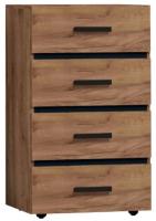Комод Натура (Nature)-45 (дуб табачный craft-черный (Глазов) ) в Краснодаре от производителя 