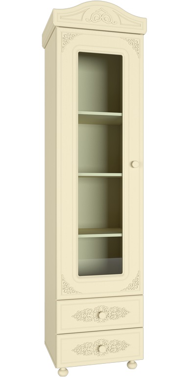 Фото Шкаф-пенал со стеклом Ассоль плюс АС-1  от производителя Компасс в Краснодаре по цене 27 850 ₽