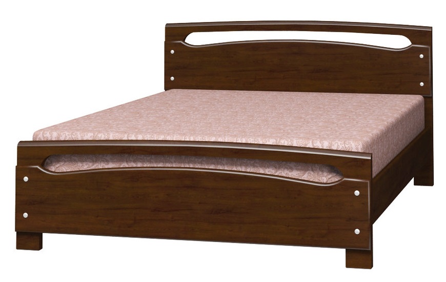 Фото Кровать двуспальная Камелия-2 (СМ 160х200) без основания с универсальными царгами от производителя Браво-мебель в Краснодаре по цене 22&nbsp;910 ₽