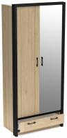 Фото  шкаф бостон (90) двухдверный (1 зеркало) производитель СБК