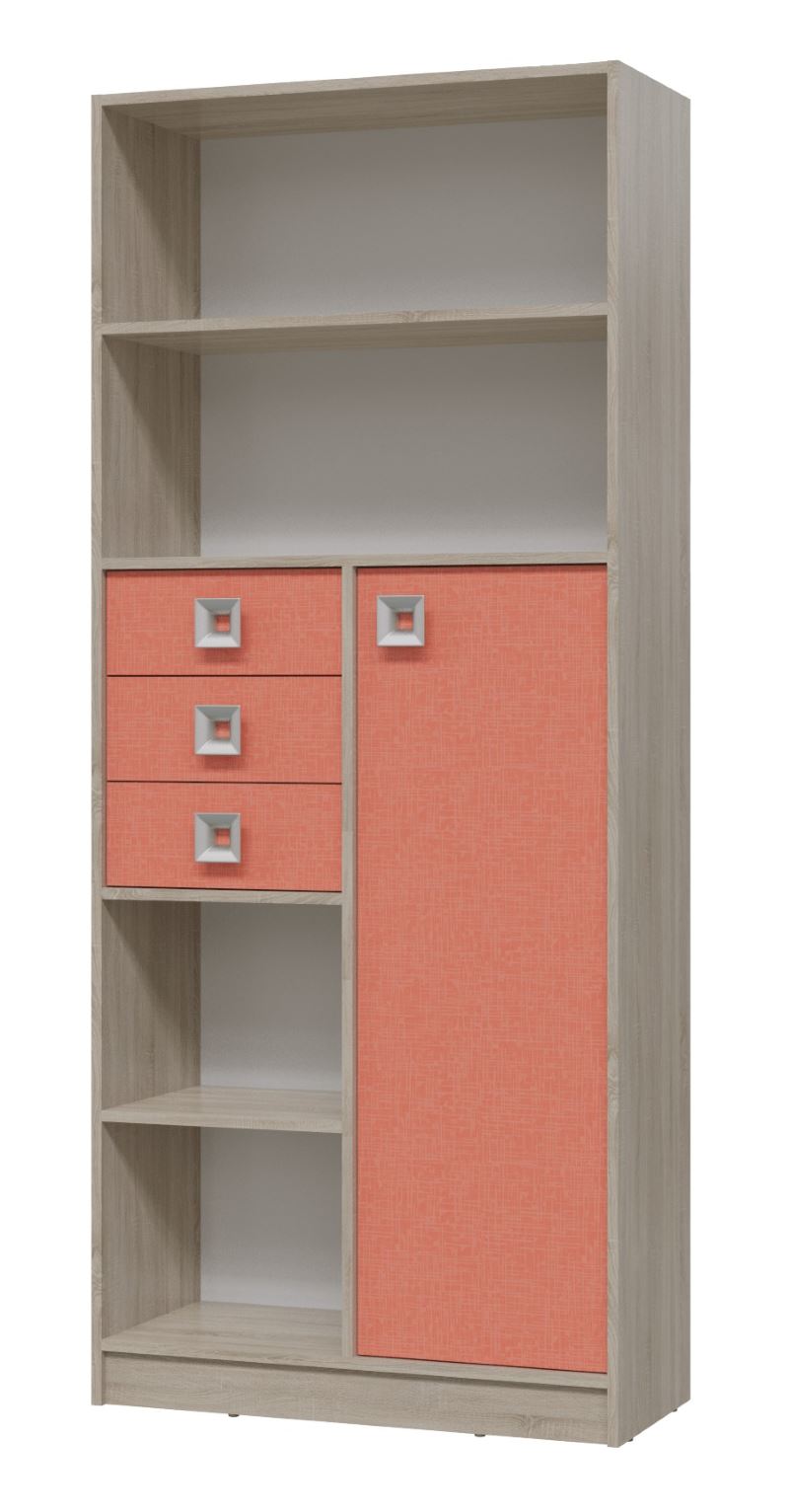 Фото Шкаф-стеллаж Сити с ящиками от производителя Гранд Кволити в Краснодаре по цене 13&nbsp;560 ₽