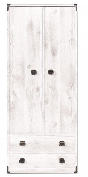 Фото Шкаф Индиана JSZFN2D2S (80) двухдверный (с полками) от производителя Black Red White (БРВ) в Краснодаре по цене 28&nbsp;400 ₽