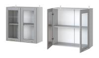 Фото kukhonnye-shkafy-so-steklom кухня монс шкаф навесной ав-80 производитель Леко