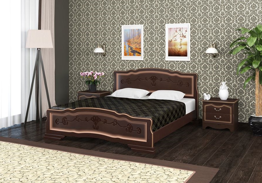 Фото Кровать односпальная Карина-6 (СМ 90х200) без основания с универсальными царгами от производителя Браво-мебель в Краснодаре по цене 15 300 ₽