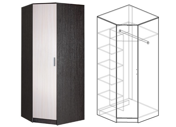 Фото Шкаф Светлана (86) угловой от производителя Мебель Маркет в Краснодаре по цене 15&nbsp;150 ₽