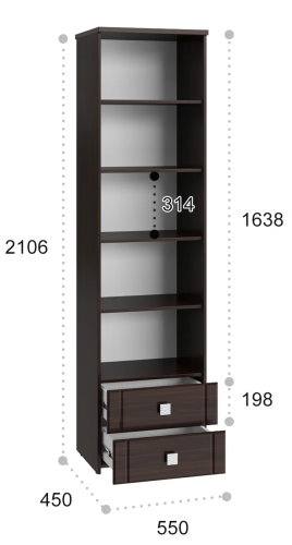 Фото Пенал Изабель ИЗ-63К с зеркалом от производителя Компасс в Краснодаре по цене 25&nbsp;320 ₽