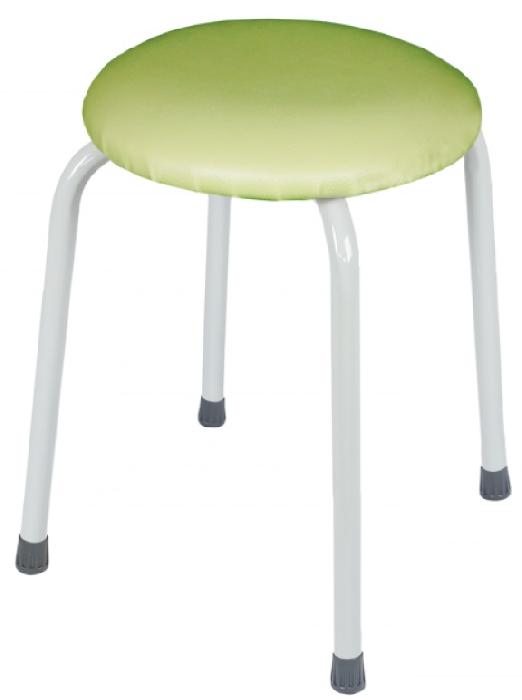 Табурет круглый Пенек легкий 180 ( Обивка стула:кожзам , серый, оливковый, круглое (Завод металлических изделий) )