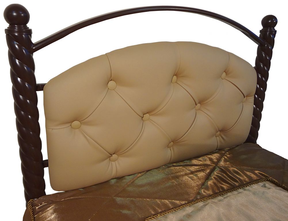 Фото Кровать односпальная Стефани-900 (СМ 90х200) основание металл трубка  от производителя Металл-Конструкция в Краснодаре по цене 13 800 ₽