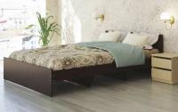 Кровать двуспальная К-12 (СМ 140х200) комплектуется настилом ( 140х200 , ЛДСП , венге , без подъемного мех. , без ящиков , без матраса (Ромис) ) в Краснодаре от производителя 