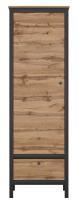Шкаф Loft REG1D1S (дуб вотан, дуб вотан-черный (Black Red White (БРВ)) ) в Краснодаре от производителя в интернет магазине Планета Комфорта Шкаф Loft REG1D1S (дуб вотан, дуб вотан-черный (Black Red White (БРВ)) ) в Краснодаре от производителя
