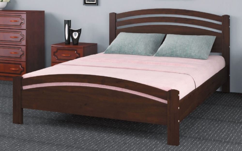 Фото Кровать двуспальная Камелия-3 (СМ 160х200) без основания с универсальными царгами от производителя Браво-мебель в Краснодаре по цене 14 520 ₽