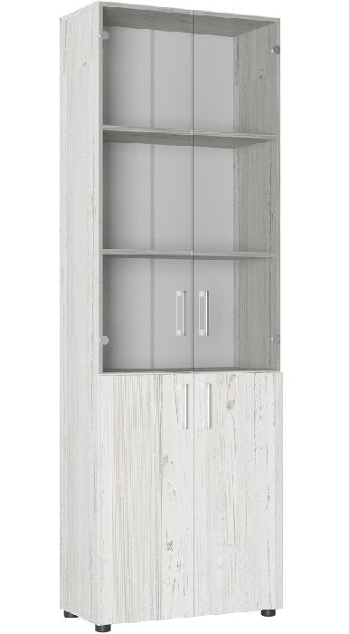 Шкаф со стеклом Офис ОФ-303К (сосна винтер, сосна винтер (Компасс) )