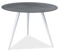 Стол обеденный Signal Evita (металл, стекло-серый,  белый (Signal) ) в Краснодаре от производителя 