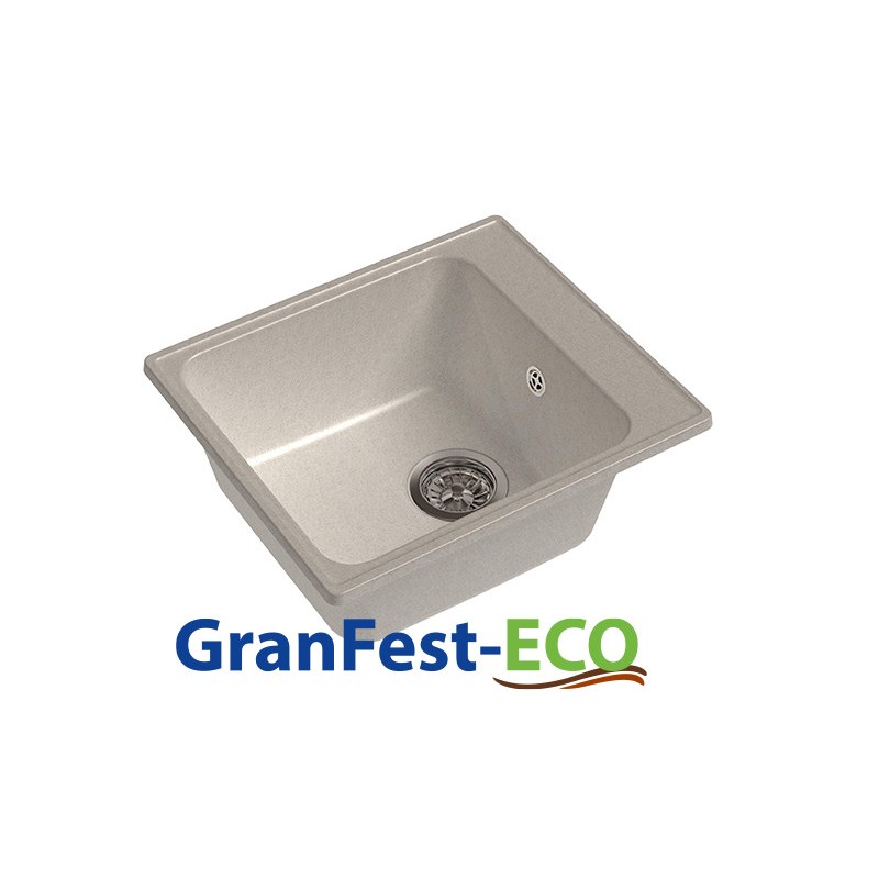 Фото Мойка Granfest eco-17 (ГР 420х480хh200) (шир.ящ.min 400) без сифона от производителя Granfest в Краснодаре по цене 2 640 ₽
