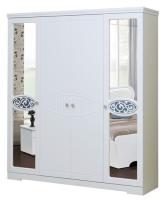 Шкаф Ольга-12 МДФ (187) четырехдверный (белый, белый глянец,(Фант-мебель)) в Краснодаре от производителя 