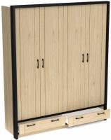 Шкаф четырехдверный (без зеркал)