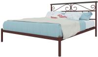 Фото metallicheskie-krovati кровать двуспальная эсмеральда (см 160х200) трубка металл производитель Милсон
