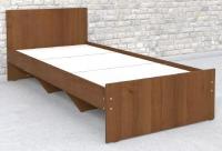 Кровать односпальная К-10 (СМ 80х200) комплектуется настилом ( 80х200 , ЛДСП , венге , без подъемного мех. , без ящиков , без матраса (Ромис) ) в Краснодаре от производителя 