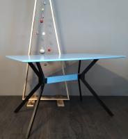 Стол обеденный DT-652 (металл, мдф-белый,  белый (La-alta) ) в Краснодаре от производителя 